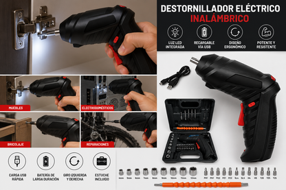 Taladro destornillador eléctrico
