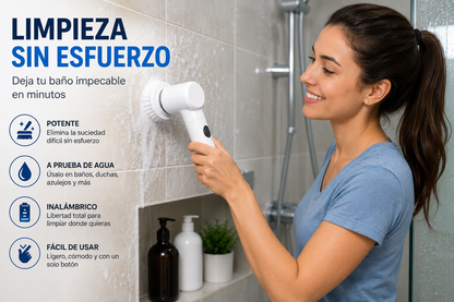 Cepillo Eléctrico Potente Inalámbrico